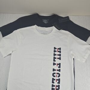 🔥Two Shirts‎ 🔥Tommy Hilfiger White and Navy Logo T-Shirts